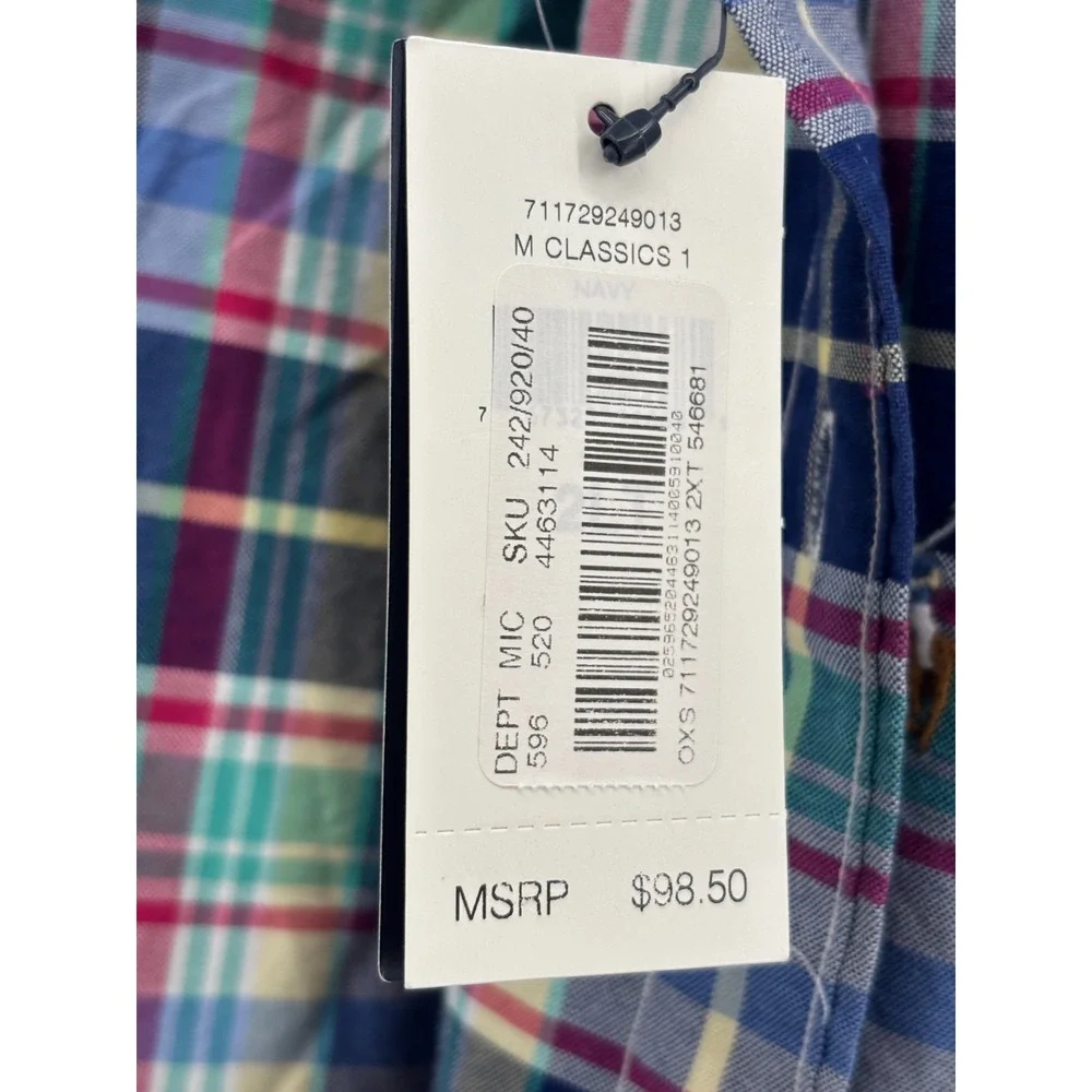 Polo Ralph Lauren Mens 2XLT Multicolor Plaid Long Sleeve Button Down Shirt NWT